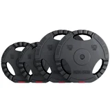 Set plastičnih tegova sa rukohvatima (2 x 5 kg, 2 x 10 kg)