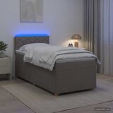  Boxspring krevet s madracem Sivosmeđa 90 x 200 cm Tkanina Smeđesiva 90 x 200 x 100.5 cm | Shoptok.si