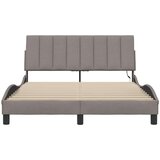  Posteljni okvir brez vzmetnice taupe 140x190 cm blago | Shoptok.si