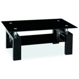  Stolić LISA II - staklo + MDF - crni | shoptok.hr