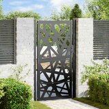  Vrtna vrata crna 100x175 cm čelična svjetlosna dizajna | shoptok.hr