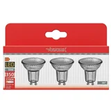 Set LED sijalk (GU10, Ni mogoče zatemniti, Toplo bela, 350 lm, 4,3 W, 3 kos)