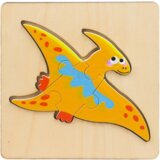  Drvena slagalica sa motivima dinosaura 11 x 11cm - uzorak šaljemo nasumično | shoptok.hr