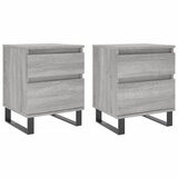 Maison Chic Dvo delni komplet Nočne omarice - Nočne mize siva sonoma 40x35x50 cm inženirski les, (21687974) Cene