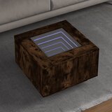 vidaXL Stolić za kavu LED boja hrasta 60x60x40 cm konstruirano drvo Cijene