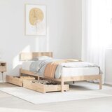 vidaXL Okvir kreveta bez madraca 90 x 200 cm od masivne borovine | shoptok.hr