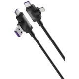 XO Kabel NB237 4v1 USB + USB-C - Lightning + USB-C 1m, (20762511) Cene