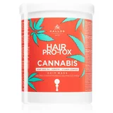 Kallos Hair Pro-Tox Cannabis regeneracijska maska za lase s konopljinim oljem 1000 ml