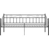  Okvir za krevet na razvlačenje crni metalni 90 x 200 cm | shoptok.hr