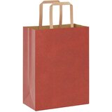  Papirnate vrećice 250 kom s ručkama crvene 21x11x28 cm | shoptok.hr