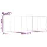  Jastuk za uzglavlje Hanko tamnosivi 160 cm od tkanine | shoptok.hr