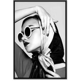  Slika - Stylish Lady (1 Part) Vertical 80x120 U crnom drvenom okviru | shoptok.hr