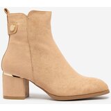 Resti Women's low stiletto boots in light brown Dogdas | ePonuda.com
