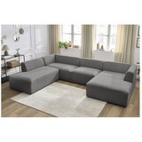 Bobochic Paris Temno siva kotna sedežna garnitura (levi kot/v obliki črke "U") Megeve – | Shoptok.si