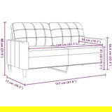  2-dijelni set sofa s jastucima smeđi baršunasti | shoptok.hr