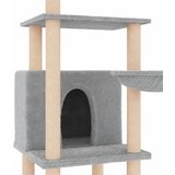  Penjalica za mačke sa stupovima za grebanje svjetlosiva 132 cm | shoptok.hr