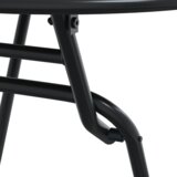 vidaXL set bistro mize s 3 deli, antracitno jeklo | Shoptok.si