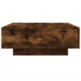  Stolić za kavu s LED svjetlima boja dimljenog hrasta 80x80x31cm | Eponuda.com