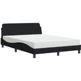 Krevet s madracem Dover crni 140 x 190 cm od tkanine | Eponuda.ba