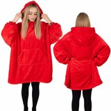 springos mekana oversize majica u obliku deke, crvena | shoptok.hr