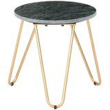 vidaXL Klubska mizica zelena 40x40x40 cm kamen z marmorno teksturo, (20712948) | Shoptok.si