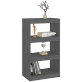 vidaXL Ormarić za knjige / sobna pregrada sivi 60x30x103,5 cm borovina | shoptok.hr