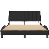  Okvir kreveta s LED-om bez madraca Hanko crni 120 x 200 cm baršunasti | shoptok.hr