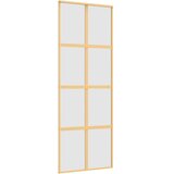  Klizna vrata zlatna 76x205 cm matirano staklo ESG i aluminij | shoptok.hr