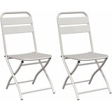  Sklopiva stolica za vrt 2 pcs Bež 42 x 52 x 82cm | shoptok.hr
