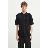 Fred Perry Majice & Polo majice BUTTON THROUGH SS SHIRT Črna Cene