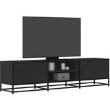 Maison Chic TV omarica - TV enota - Televizijska omarica črna 160x35x41 cm inženirski les in kovina, (21701303) | Shoptok.si