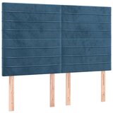  Uzglavlja 4 kom tamnoplavi 72 x 5 x 78/88 cm baršunasti | shoptok.hr