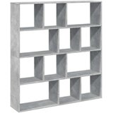 vidaXL Knjižna omara betonsko siva 132x29x141,5 cm inženirski les | Shoptok.si