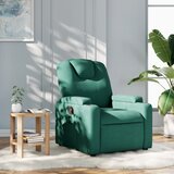 vidaXL Naslanjač iz temno zelenega blaga | Shoptok.si