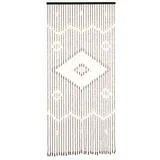Zavjesa za vrata od bambusa u prirodnoj boji 90x200 cm Rhombus –