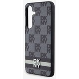 Dkny PU Leather Checkered Pattern and Stripe Samsung Galaxy S24+ Black Ovitek za telefon Vijolična | Shoptok.si
