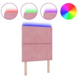  LED vzglavje z LED lučmi Geometrični Roza 80 cm Žamet, (5000043911) | Shoptok.si