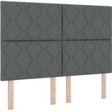 vidaXL Box Spring Postelja z Blazino Temno Siva 140x190 cm Tkanina, (22050321) | Shoptok.si
