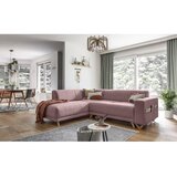 Miuform Ružičasta sklopiva/s prostorom za odlaganje kutna garnitura (s lijevim kutom/u obliku slova L) Classy Sophie – | shoptok.hr