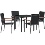 vidaXL Set 3 Črna | Shoptok.si