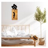 Wallity chıld and balloons black decorative wooden wall accessory | Eponuda.com