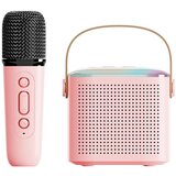 INF domači karaoke bluetooth zvočnik mikrofon Y1 - enojni mikrofon pink, (21778812) u