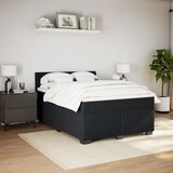  Krevet s oprugama i madracem crni 160x200 cm baršunasti | shoptok.hr