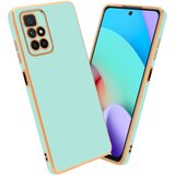 Cadorabo Ohišje, združljiv s Xiaomi v sijajni metini zeleni barvi - Zlato - zaščitno prevleko iz fleksibilnega silikona TPU in z zaščito pred kamero, (20603501) | Shoptok.si