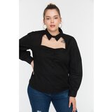 Trendyol Curve Black Collar Detailed Woven Shirt | shoptok.hr