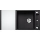 Blanco sudoper AXIA III XL 6 S-F InFino SILGRANIT CRNA, daska staklo, s dalj.upr. | shoptok.hr