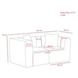 Atelier Del Sofa 2-Seat sofa raks brown | Eponuda.com