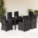  3-dijelni vrtni blagovaonski set s jastucima od poliratana | shoptok.hr