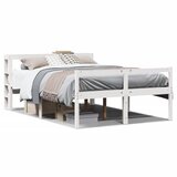 Krevet za starije s uzglavljem bijeli 150 x 200 cm borovina | Eponuda.com