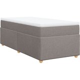  Krevet s oprugama i madracem smeđesivi 80x200 cm od tkanine | shoptok.hr
